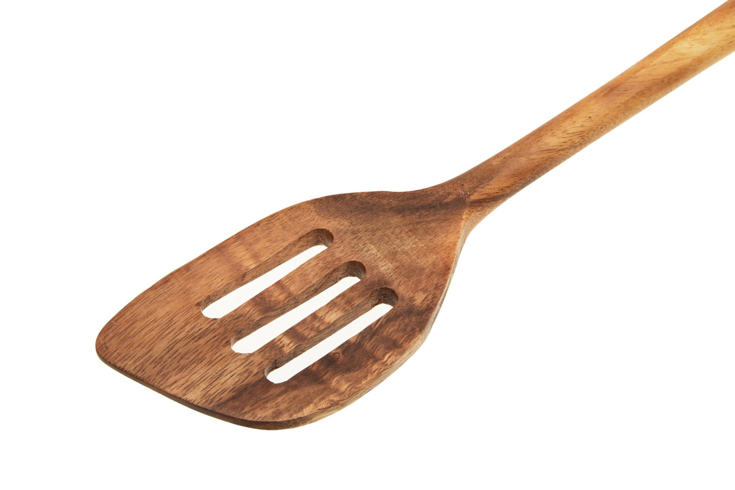 Heidrun Acacia Wood Slotted Spatula - Skandi London
