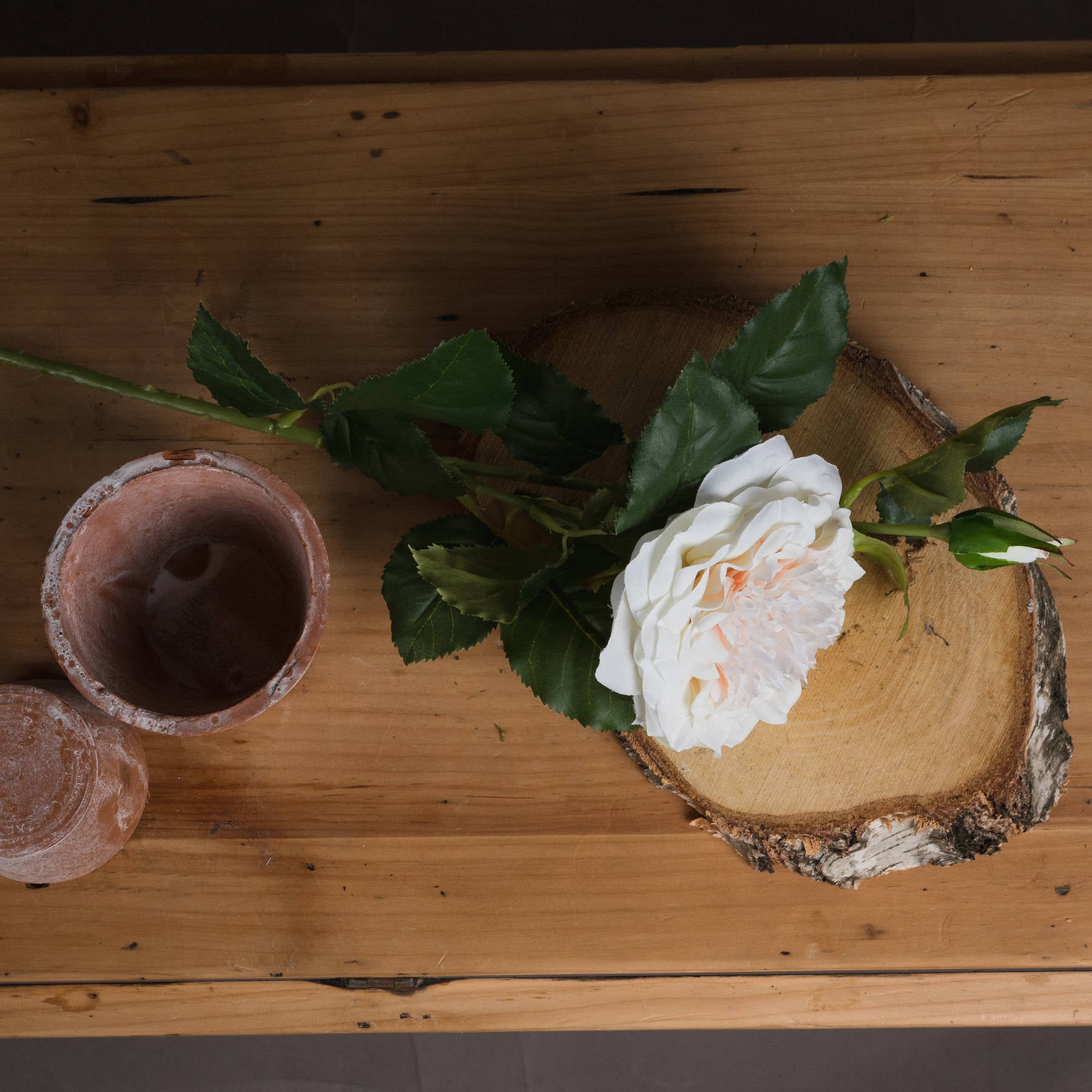 Skandi London White Garden Rose Spray - Skandi London