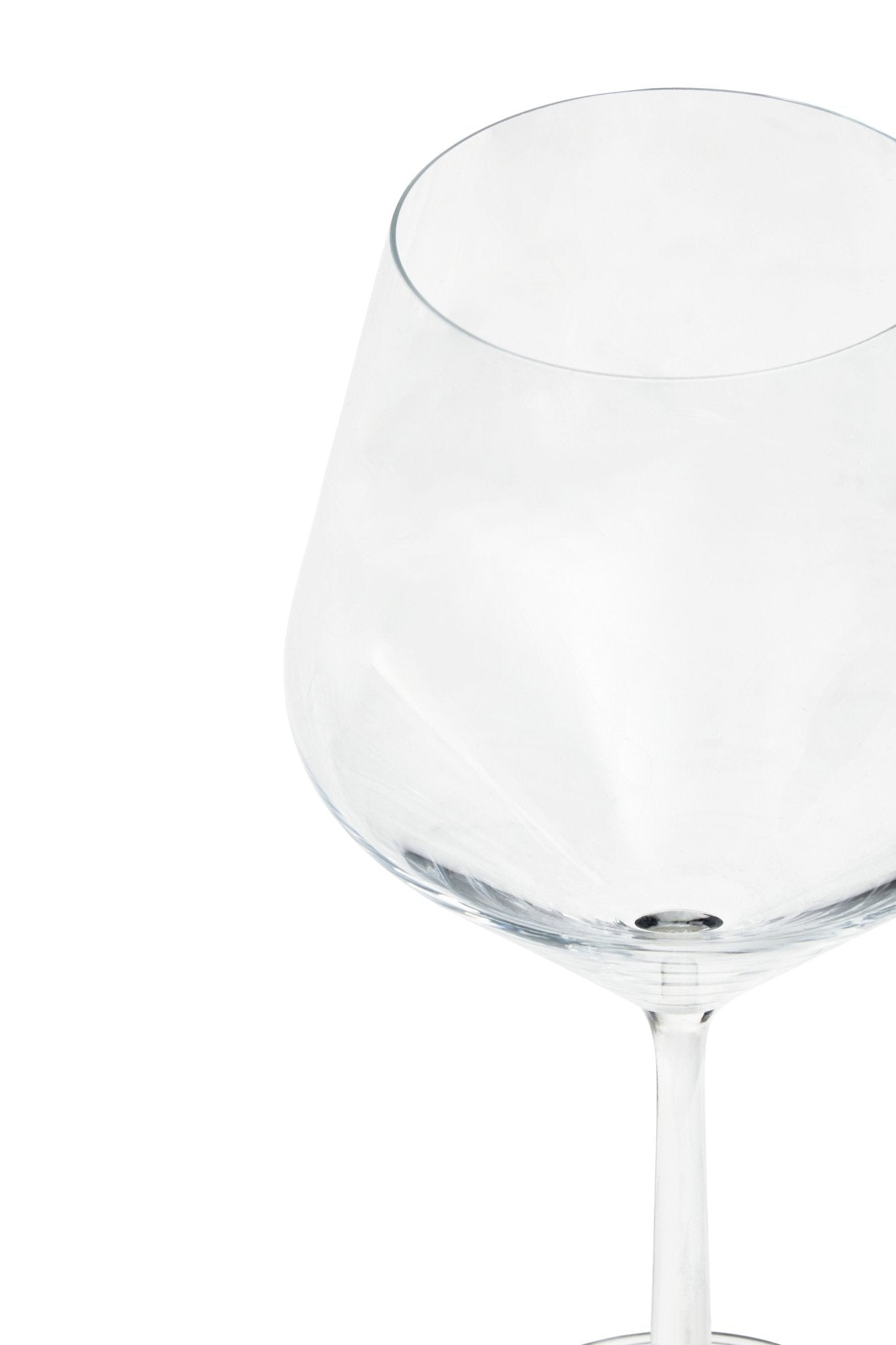 Agneta Set Of 2 Crystal Burgundy Glasses - Skandi London