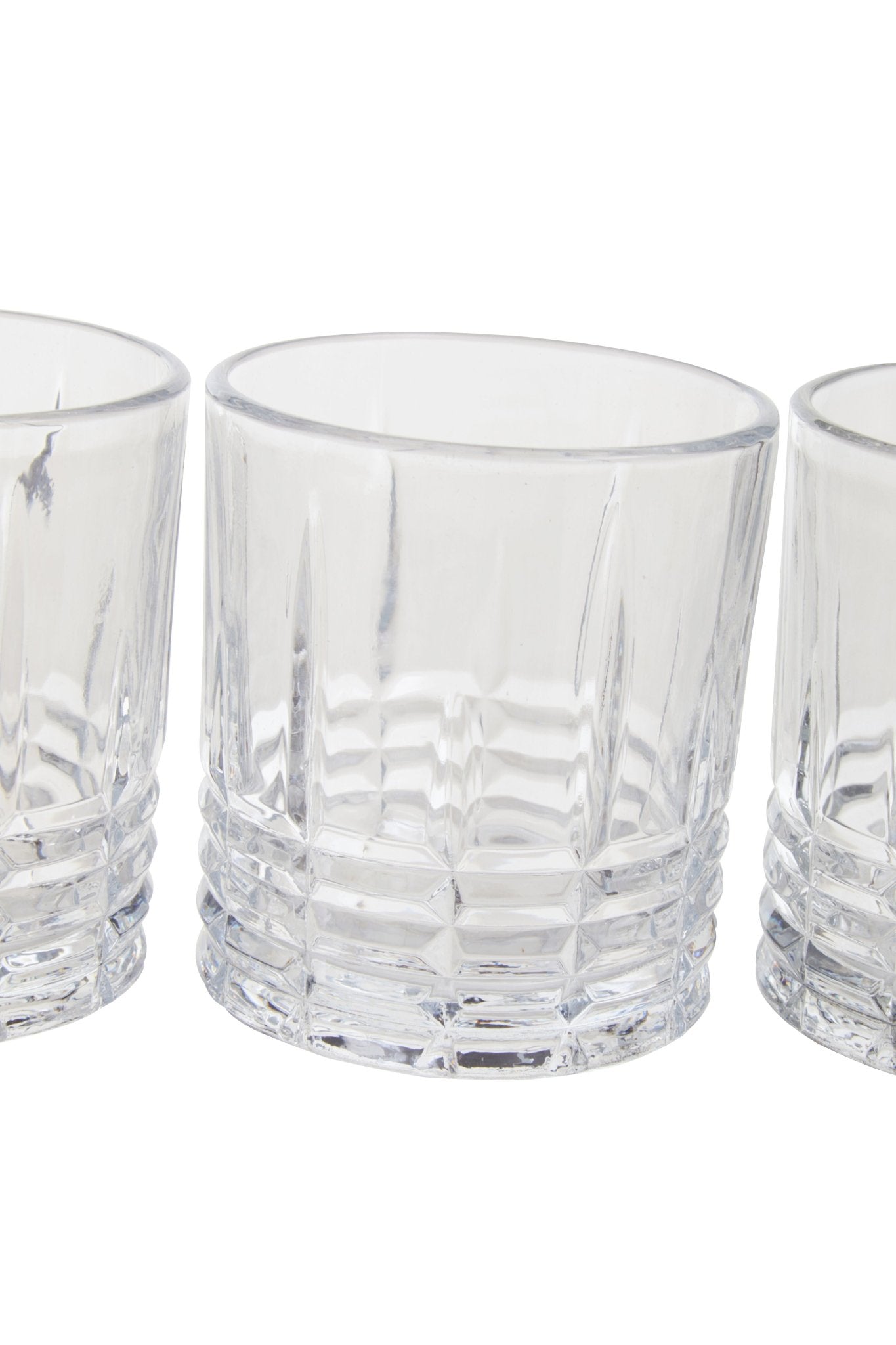 Claus Ribbed Pattern Decanter With Four Glasses - Skandi London