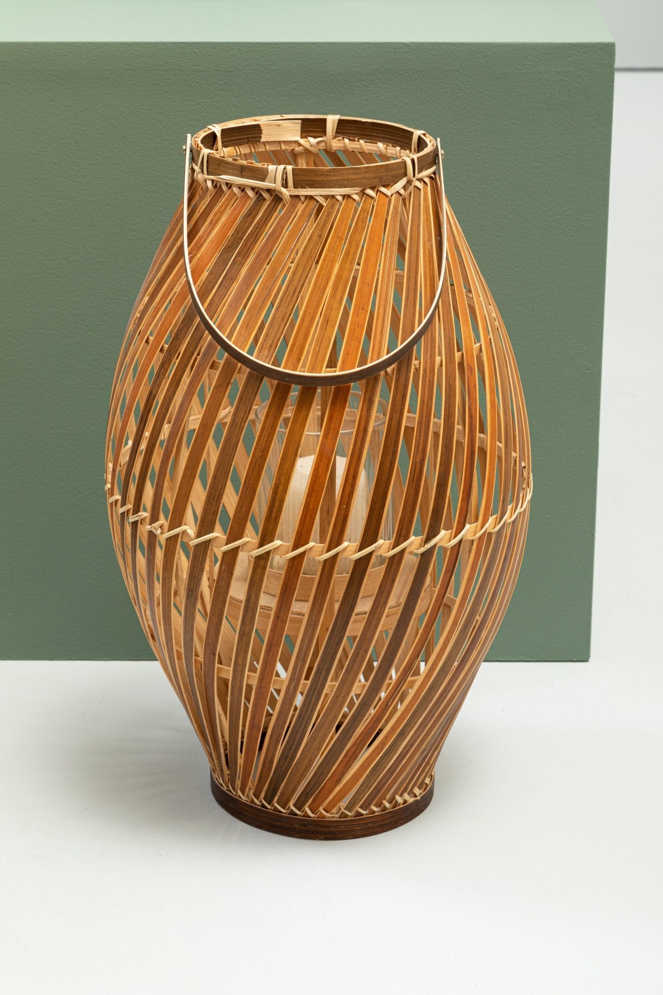 Eyre Natural Bamboo Lantern - Skandi London