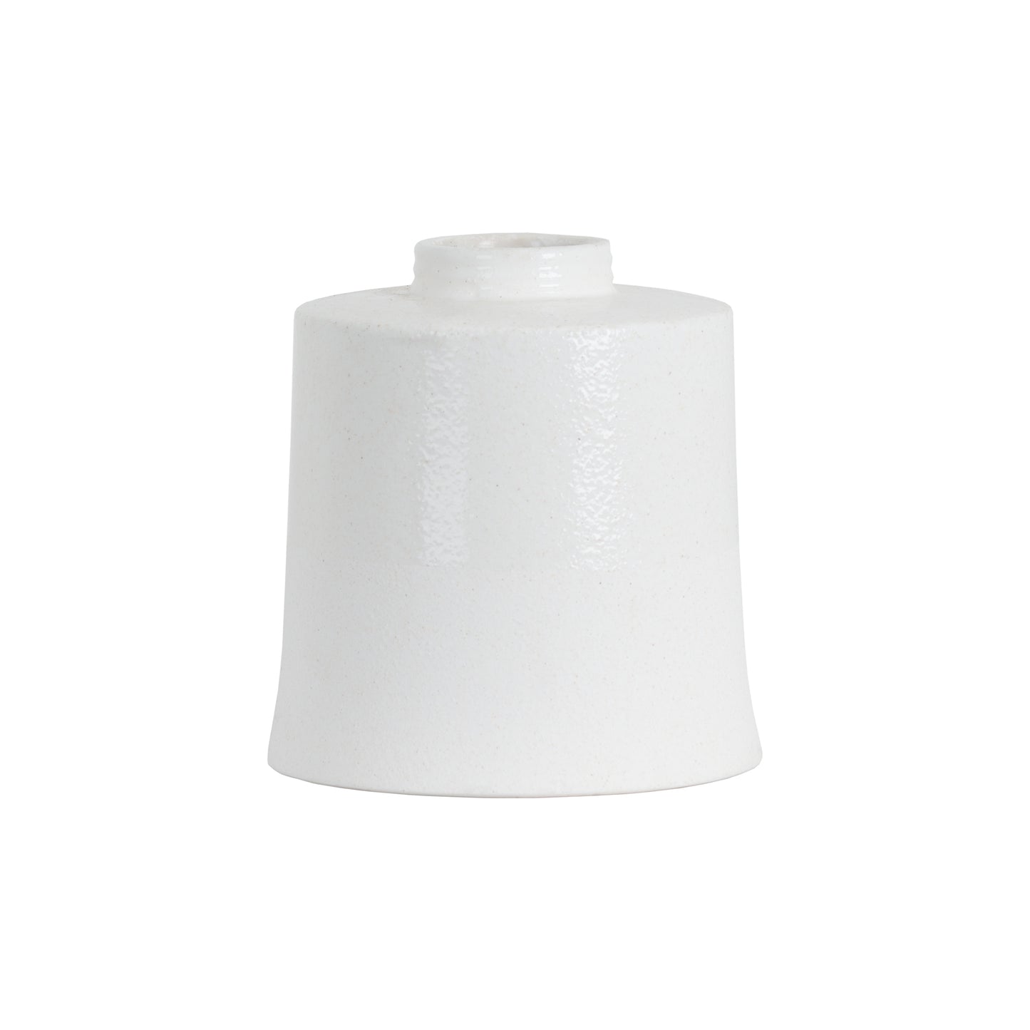 Skandi London White With Grey Detail Large Cylindrical Ceramic Vase - Skandi London