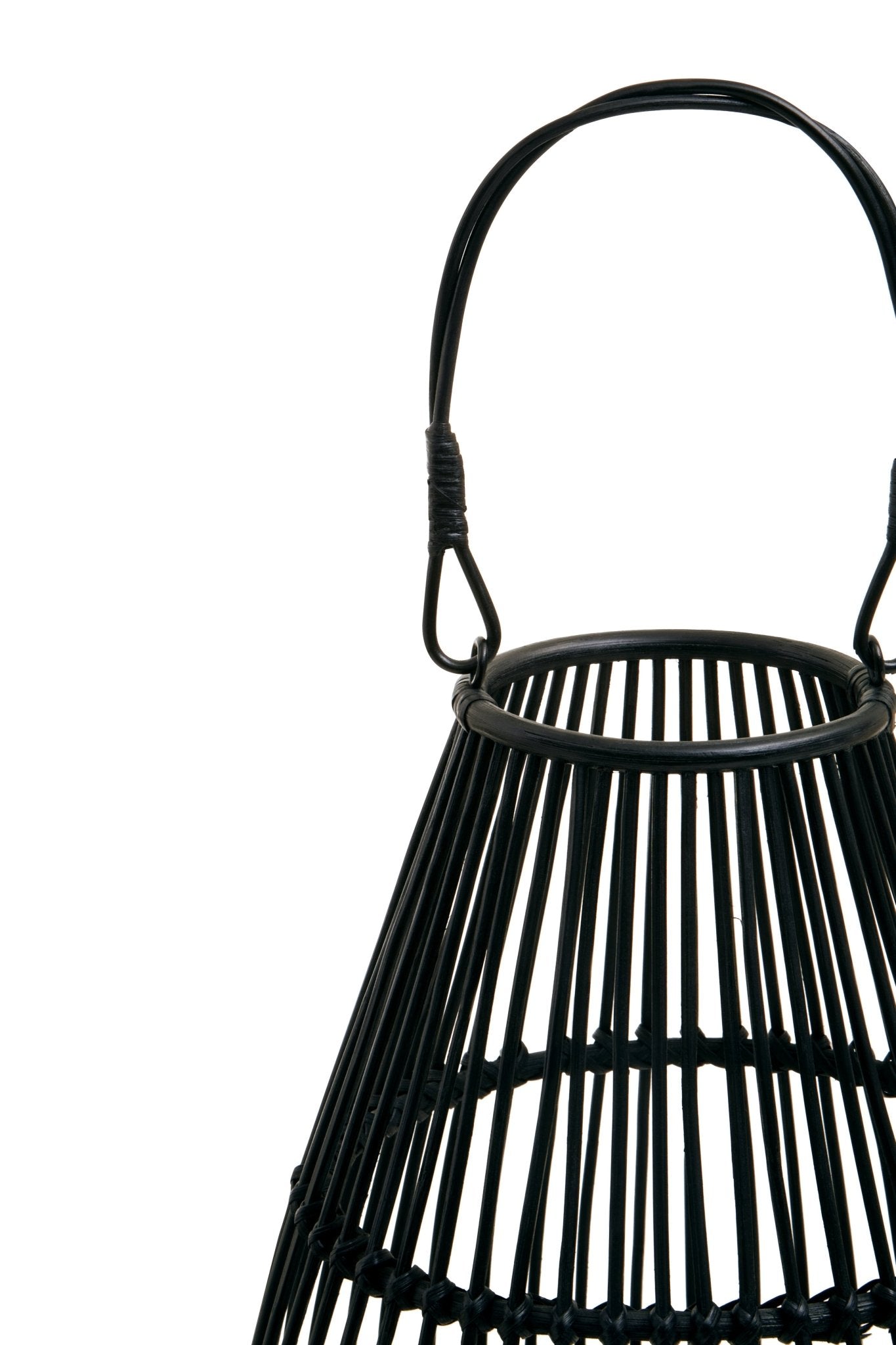 Kai Black Lantern With Hoop Handle - Skandi London