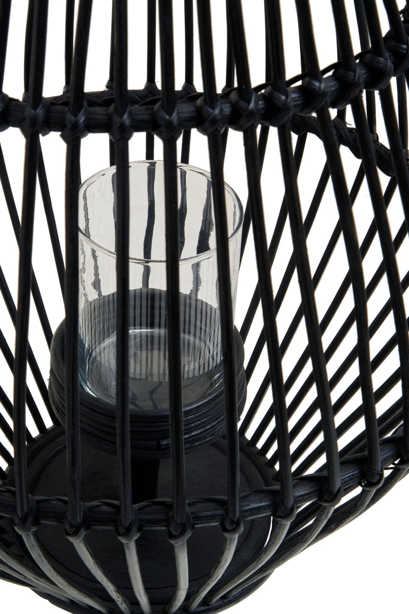 Kai Black Lantern With Hoop Handle - Skandi London