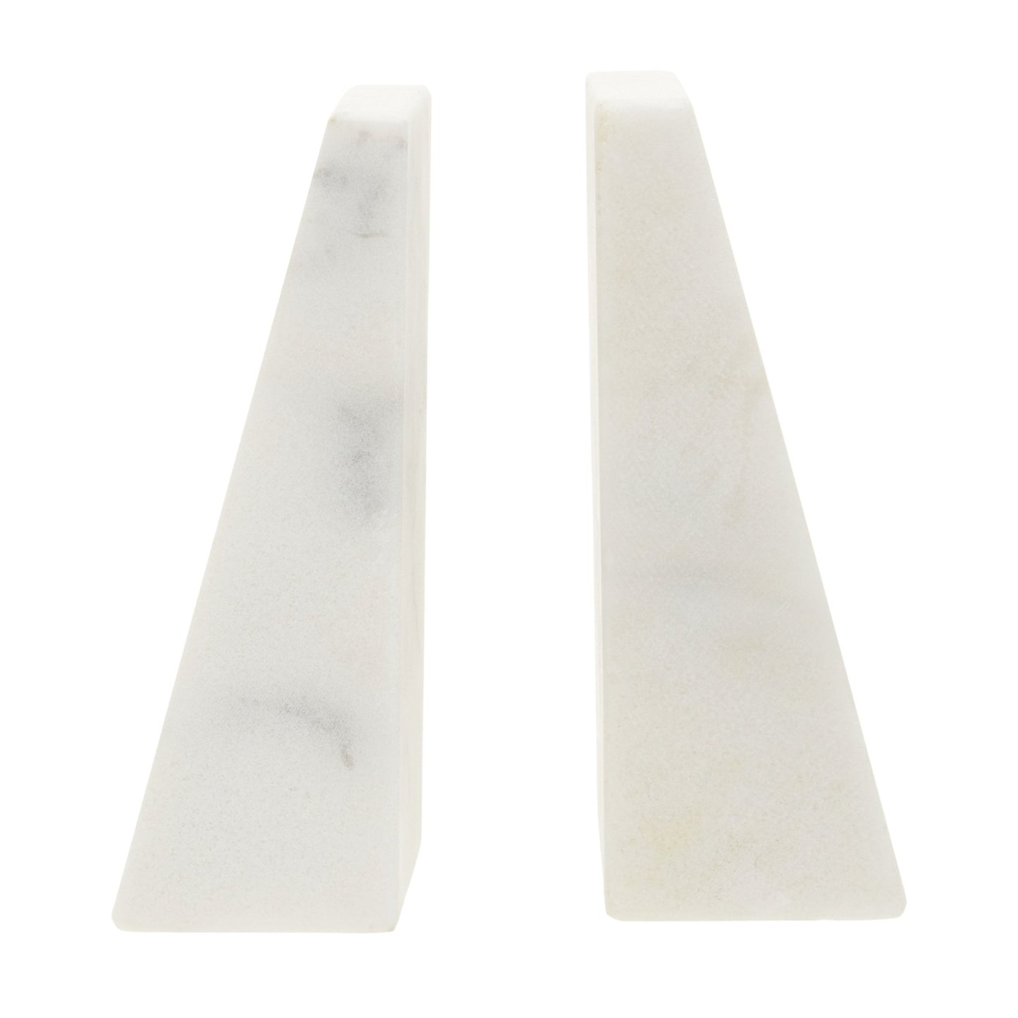 Jokum Set Of 2 White Marble Bookends - Skandi London