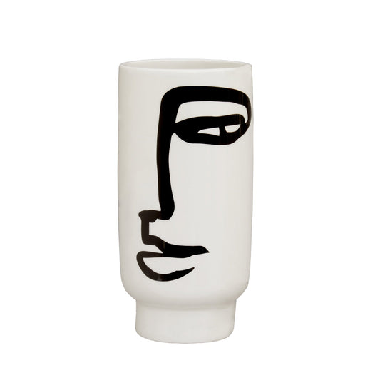 Rut Black And White Small Vase - Skandi London