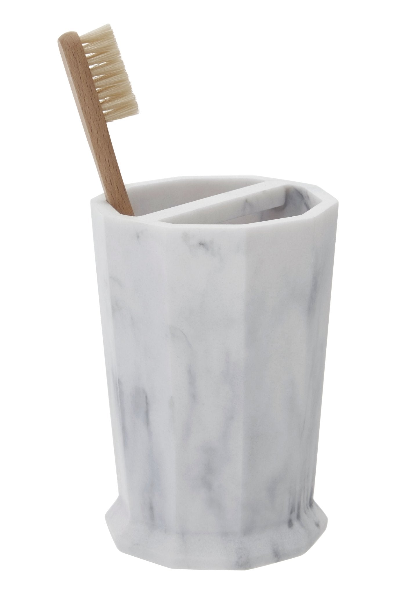 Maurits Grey Two Compartment Toothbrush Holder - Skandi London