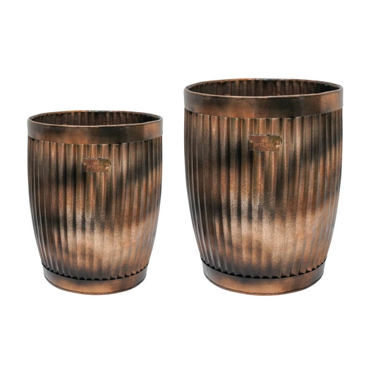 Outdoor Ulrica Copper Planter Set of 3 - Skandi London