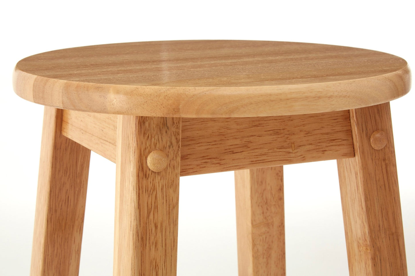 Njal Natural Wood Tall Bar Stool - Skandi London