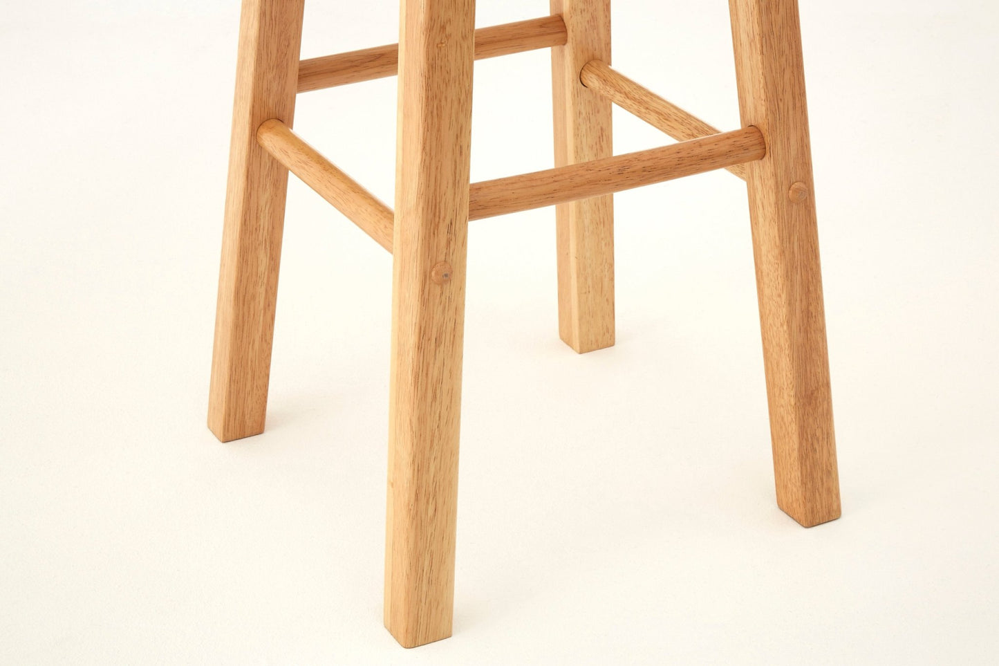 Njal Natural Wood Tall Bar Stool - Skandi London