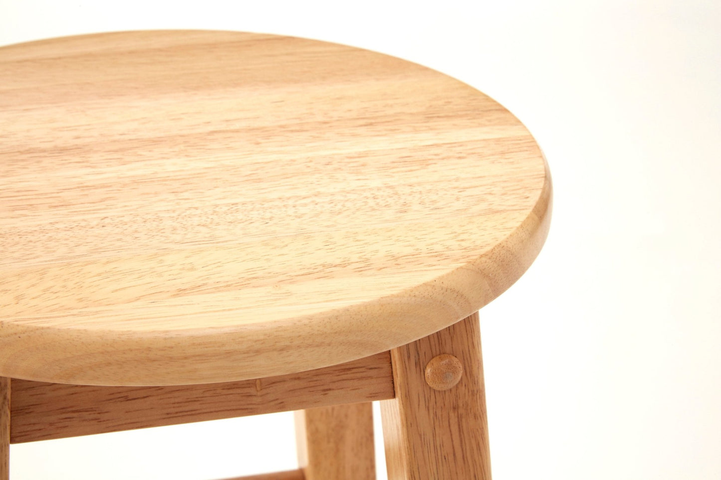 Njal Natural Wood Tall Bar Stool - Skandi London