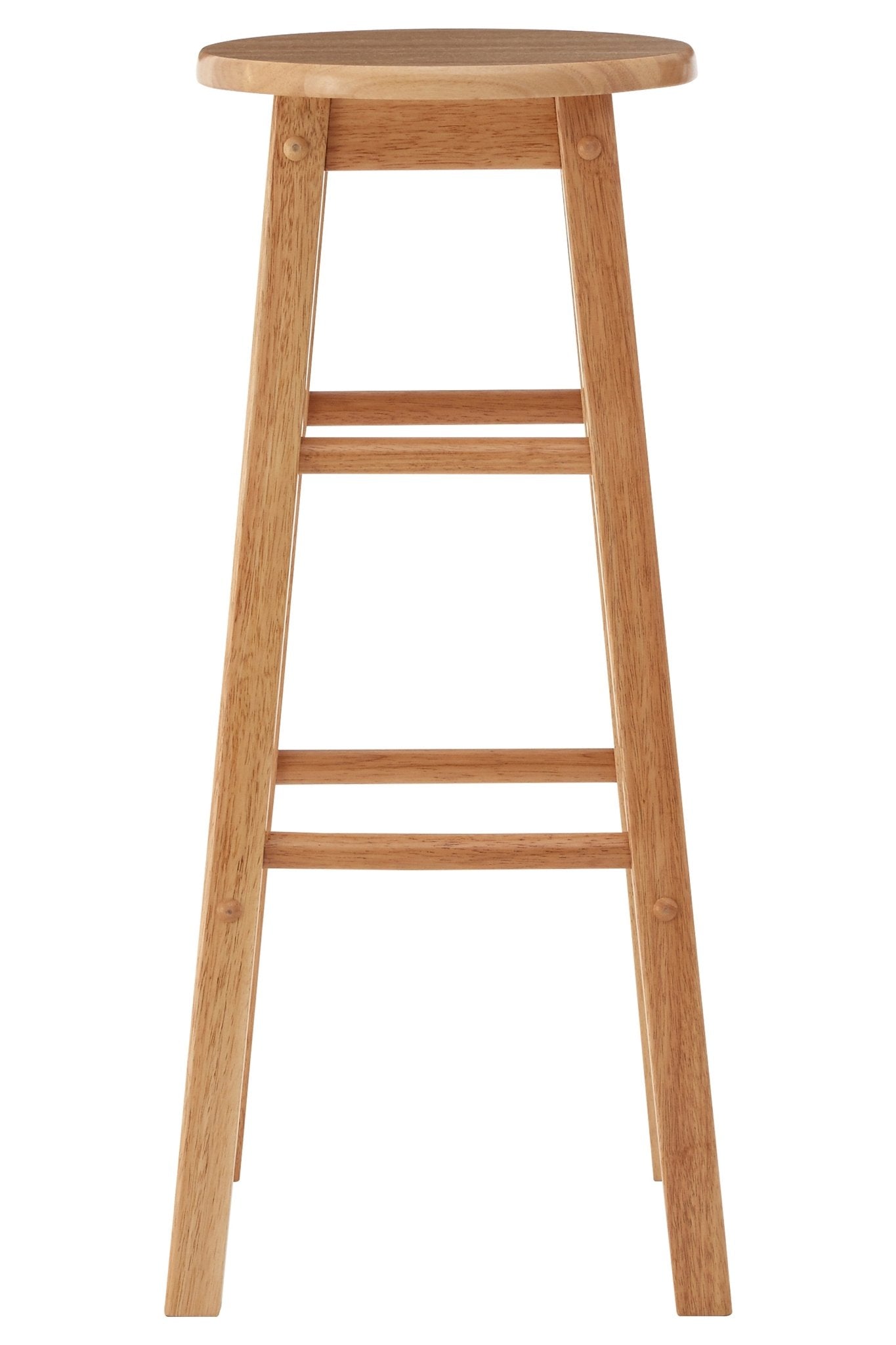 Njal Natural Wood Tall Bar Stool - Skandi London