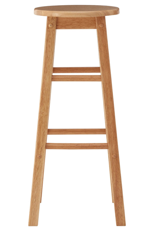 Njal Natural Wood Tall Bar Stool - Skandi London