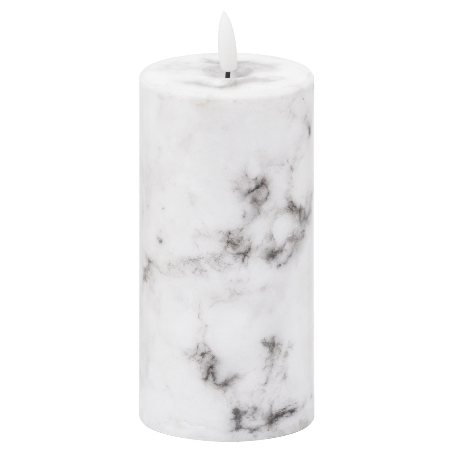 Luksus Collection Natural Glow 3x6 Marble Effect LED Candle - Skandi London