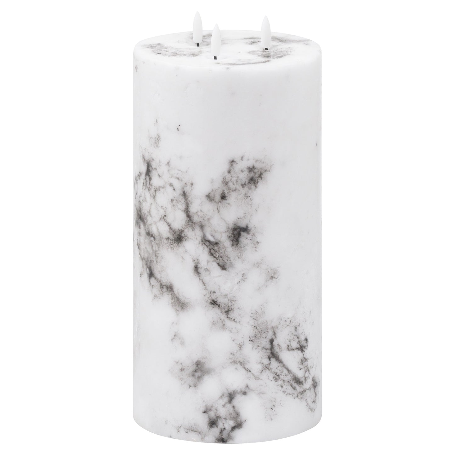 Luksus Collection Natural Glow 6x12 Marble Effect LED Candle - Skandi London