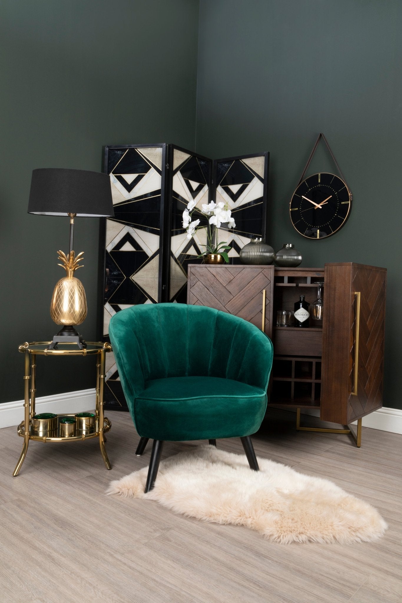 Bjorn Brown Drinks Cabinet - Skandi London