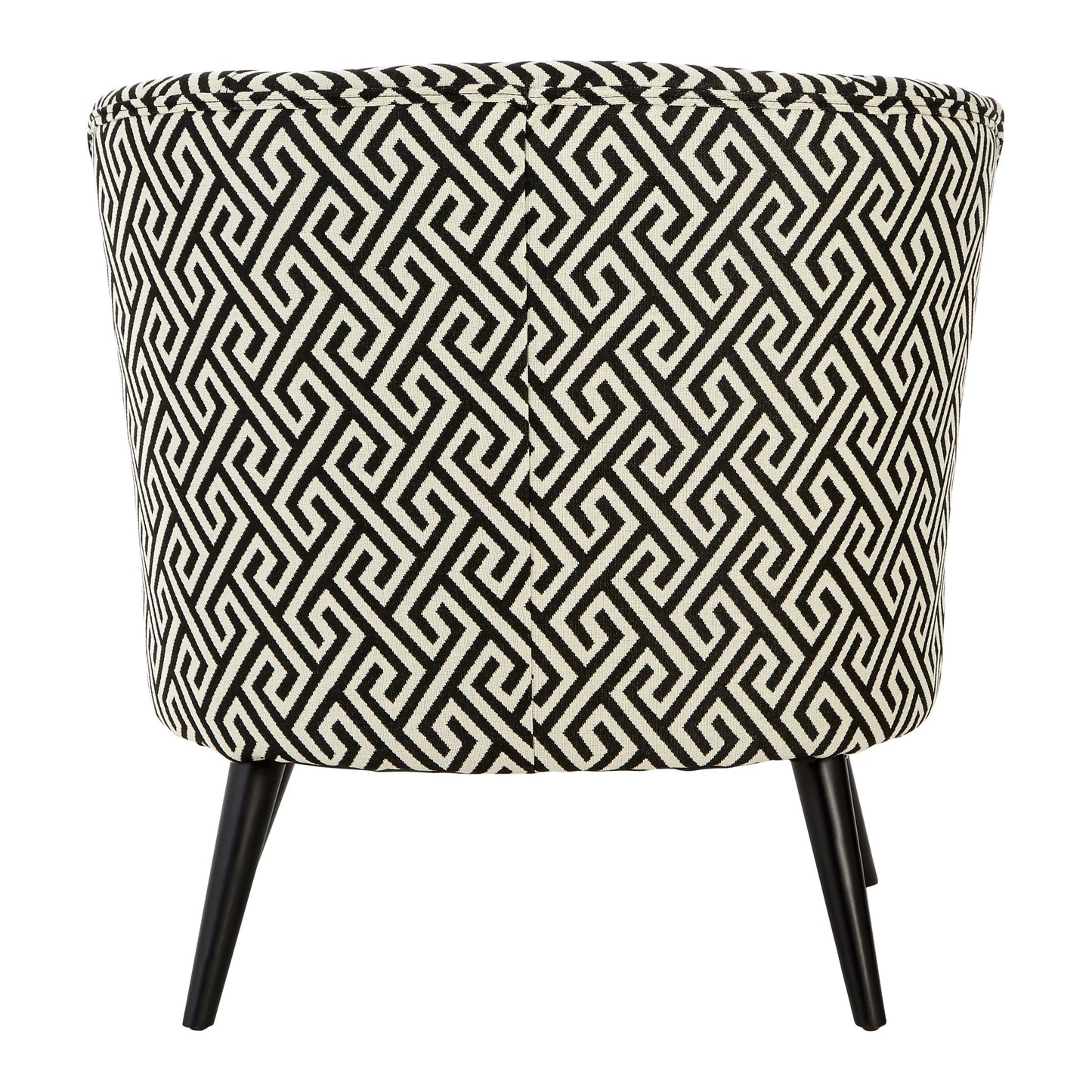 Mariel Round Black And White Round Armchair - Skandi London