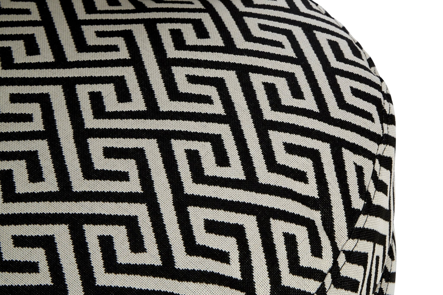 Mariel Round Black And White Round Armchair - Skandi London