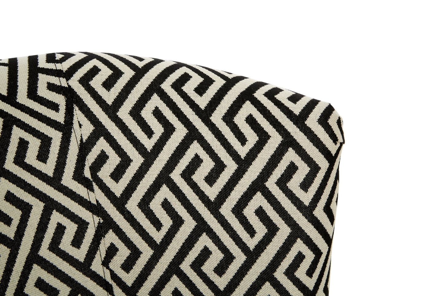 Mariel Round Black And White Round Armchair - Skandi London