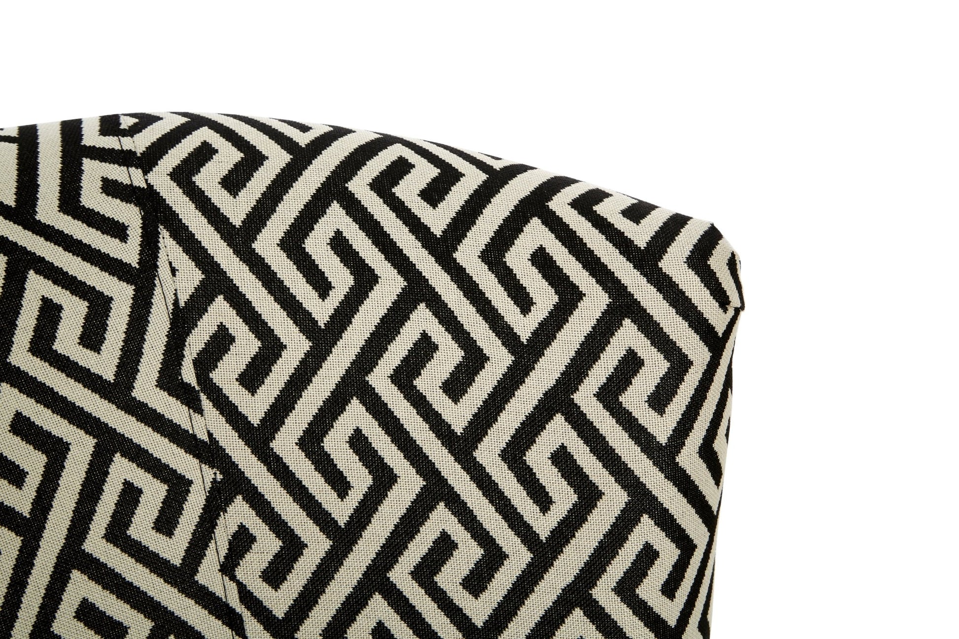 Mariel Round Black And White Round Armchair - Skandi London