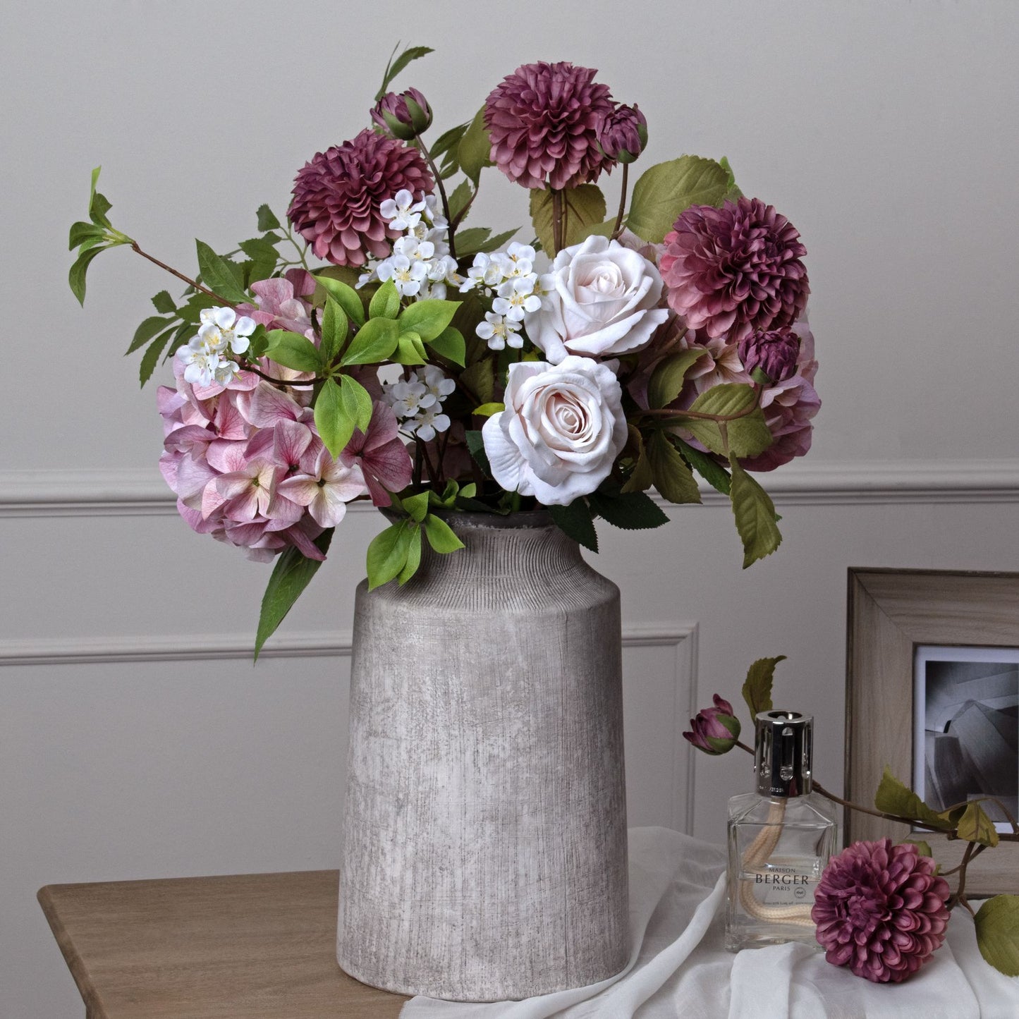 Skandi London Shabby Pink Single Hydrangea - Skandi London