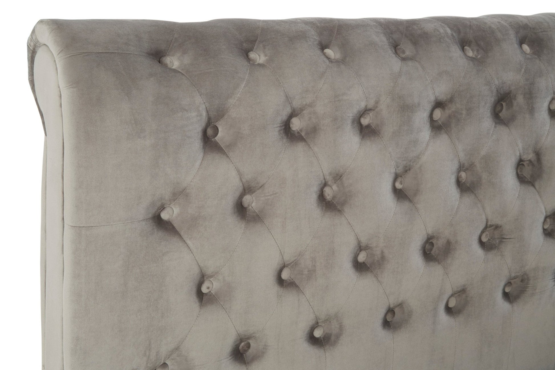Lamont Steel Shade Kingsize Ottoman Bed - Skandi London