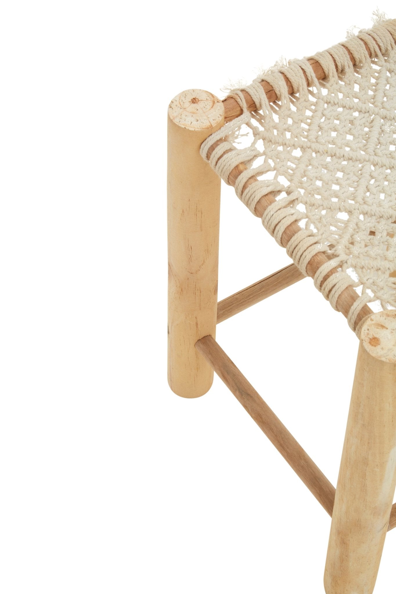 Sigrid Off White Stool - Skandi London