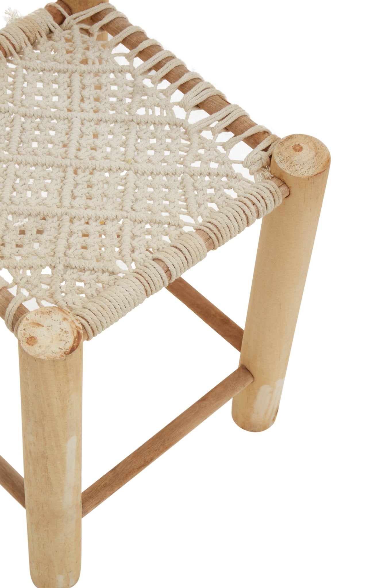 Sigrid Off White Stool - Skandi London