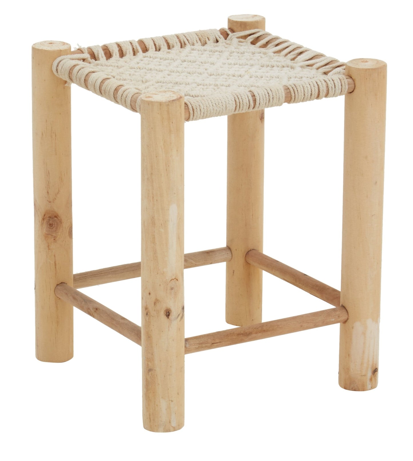 Sigrid Off White Stool - Skandi London