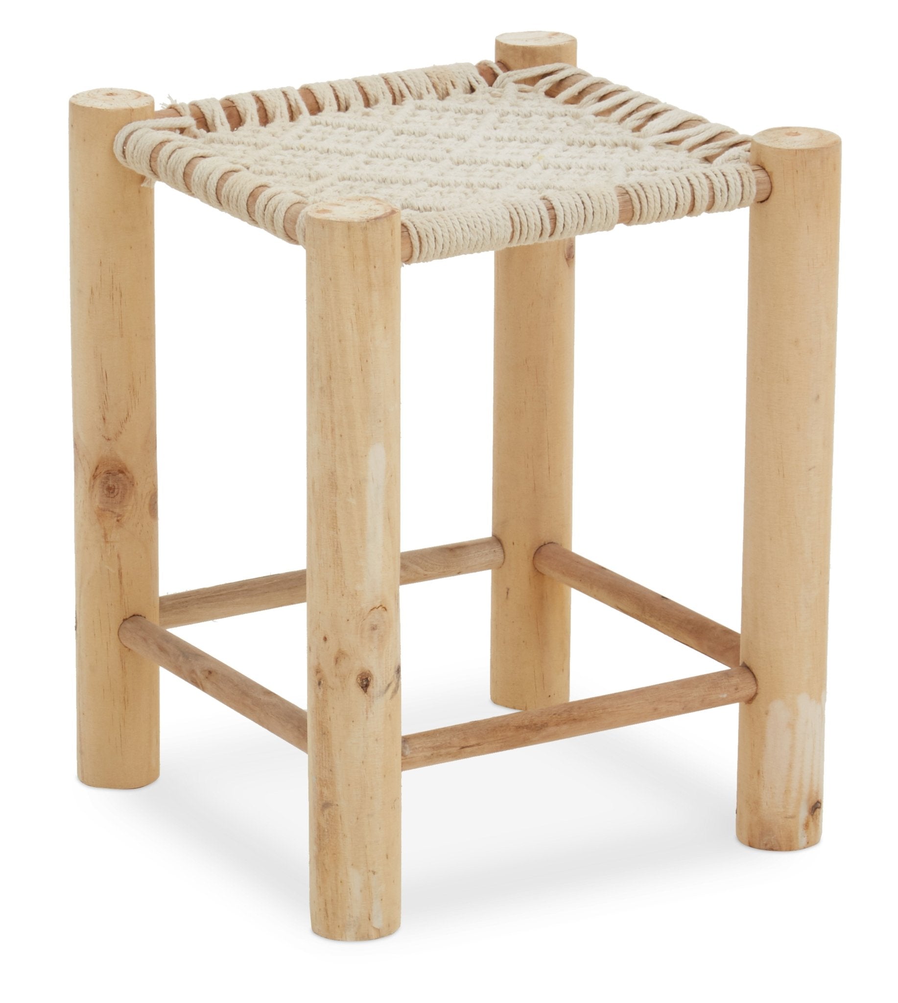 Sigrid Off White Stool - Skandi London