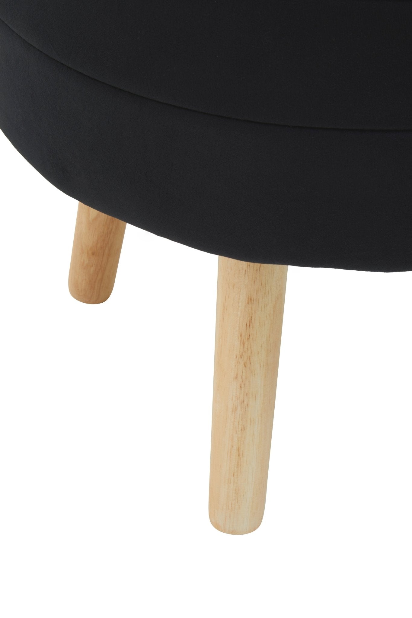 Gunhilda Black Velvet Stool - Skandi London