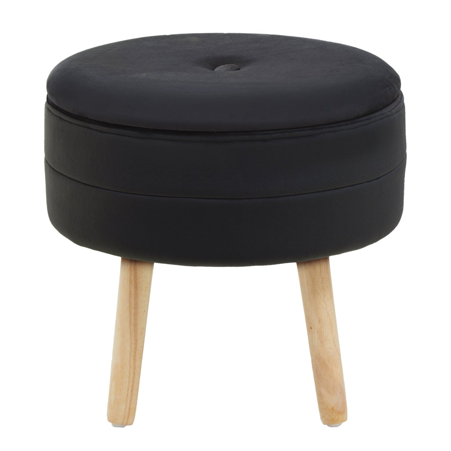Gunhilda Black Velvet Stool - Skandi London