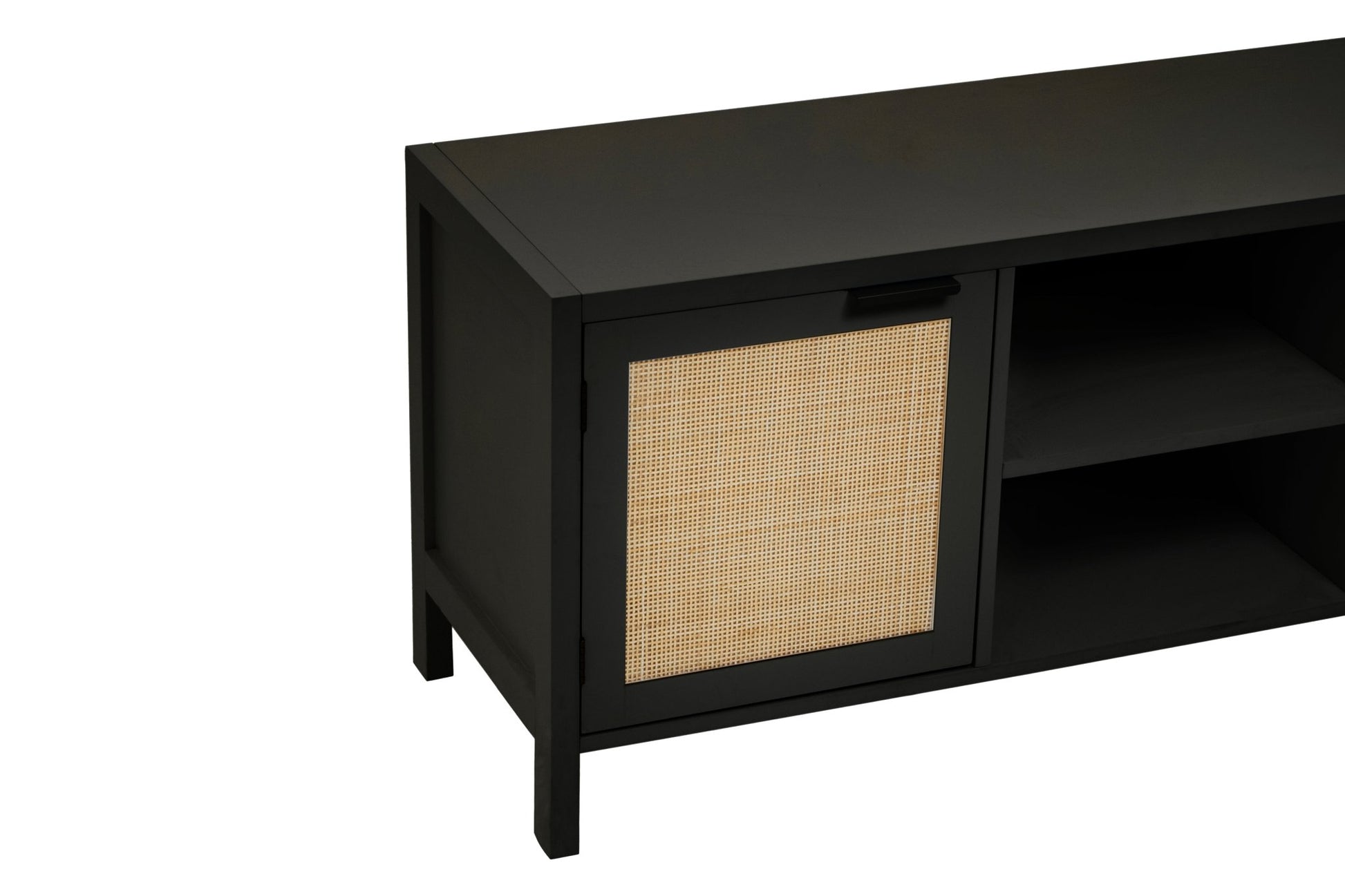 Olaf Black Wood Media Unit - Skandi London