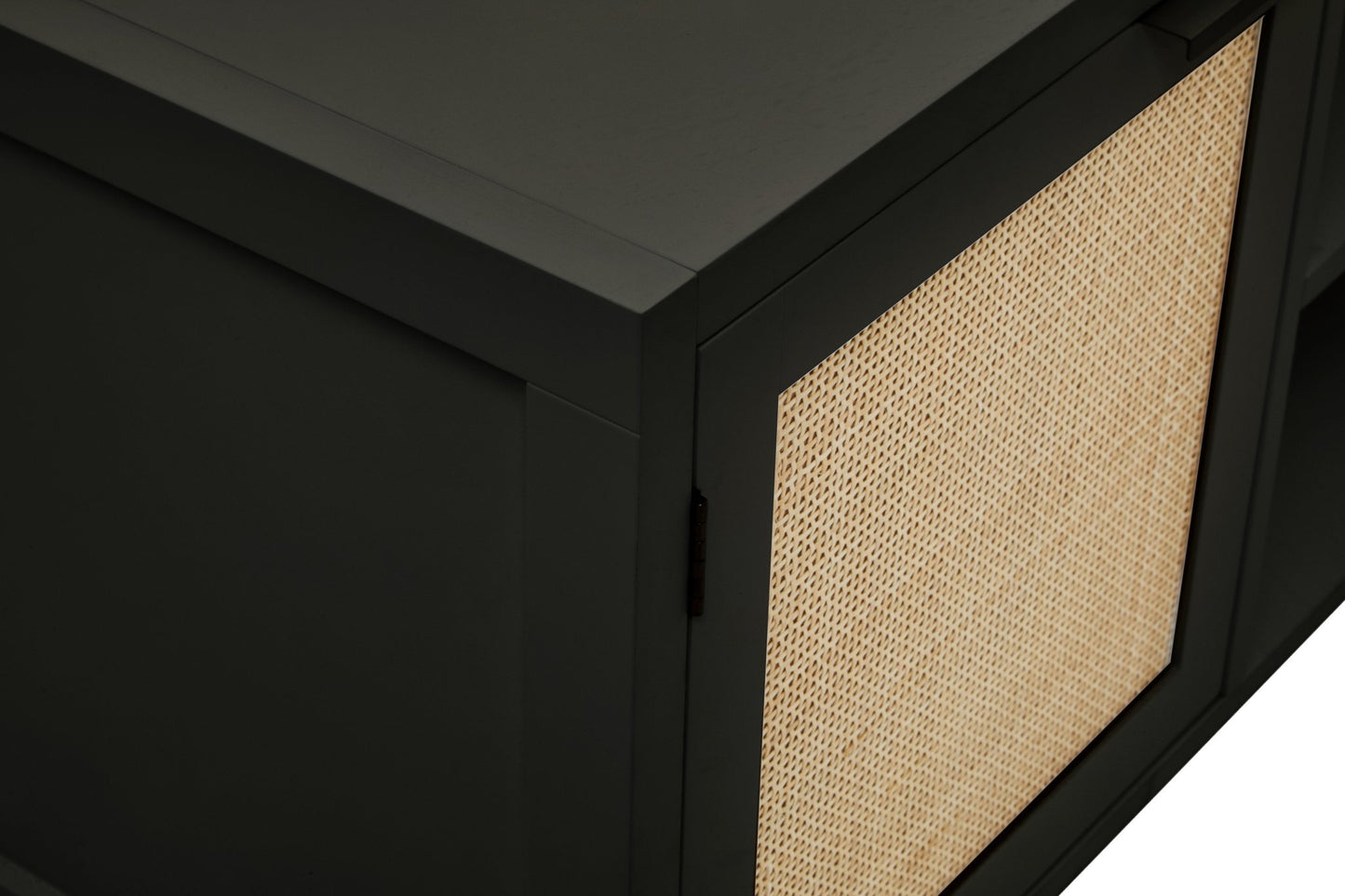 Olaf Black Wood Media Unit - Skandi London