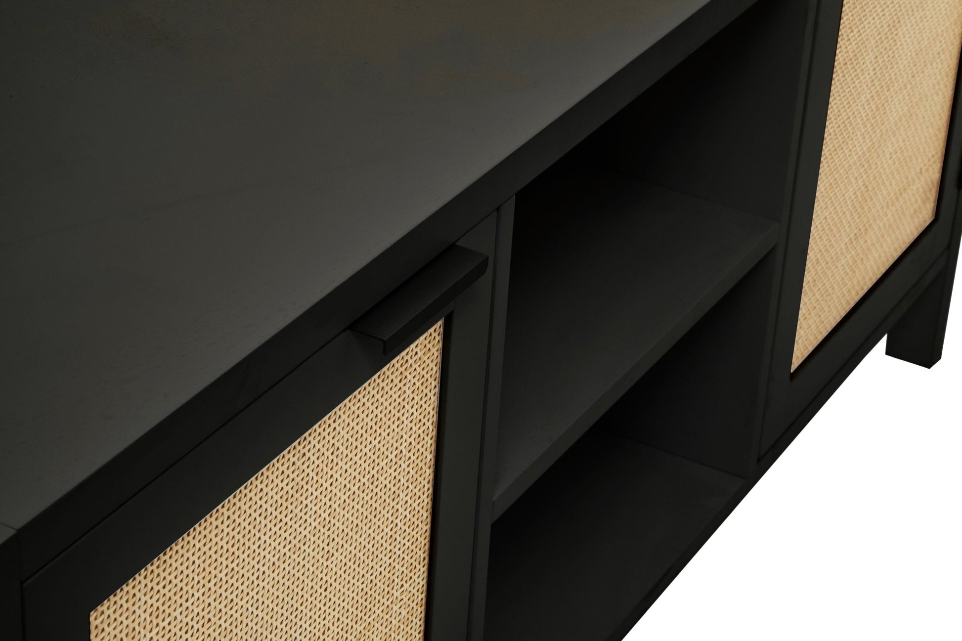 Olaf Black Wood Media Unit - Skandi London