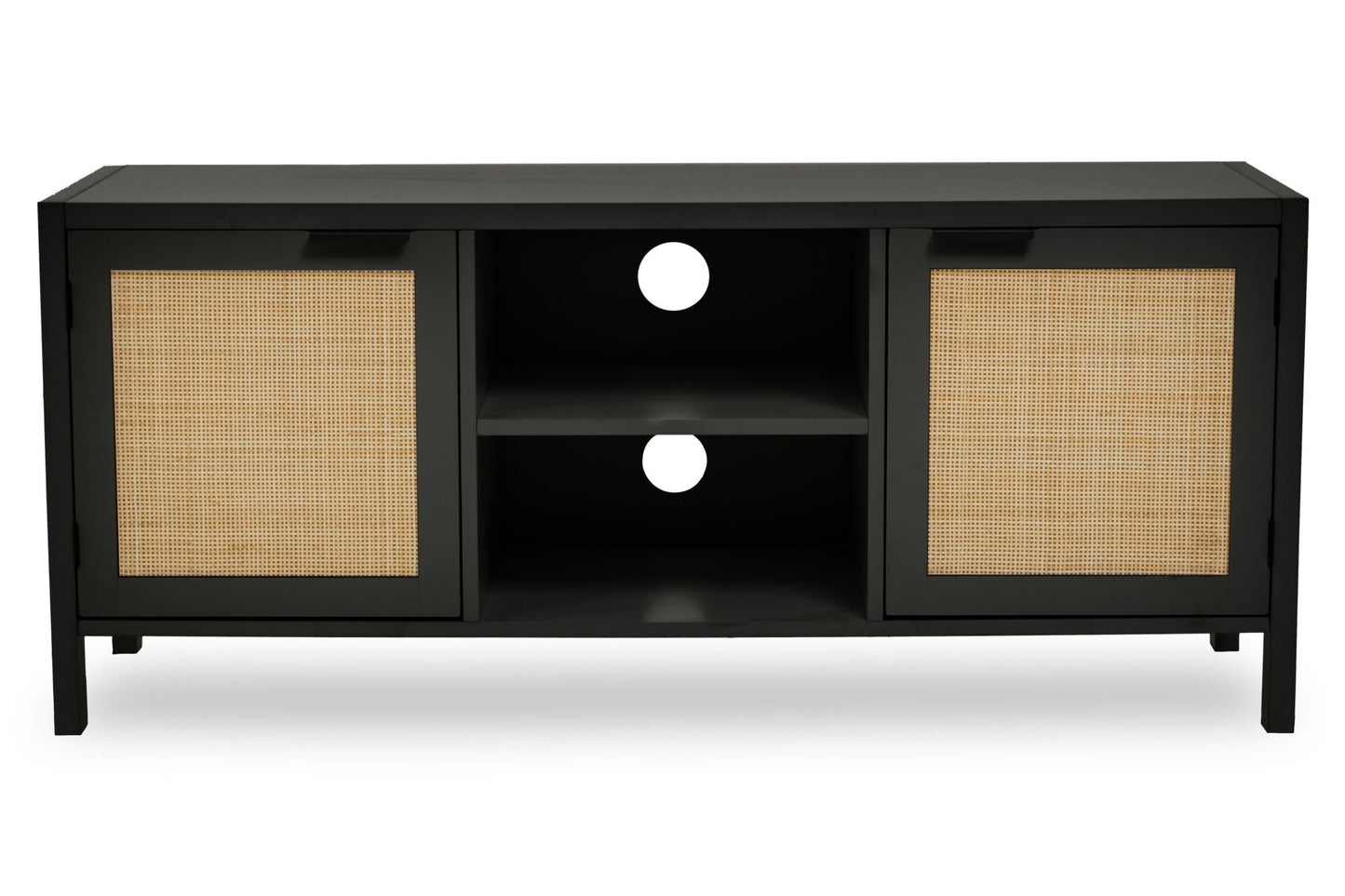 Olaf Black Wood Media Unit - Skandi London