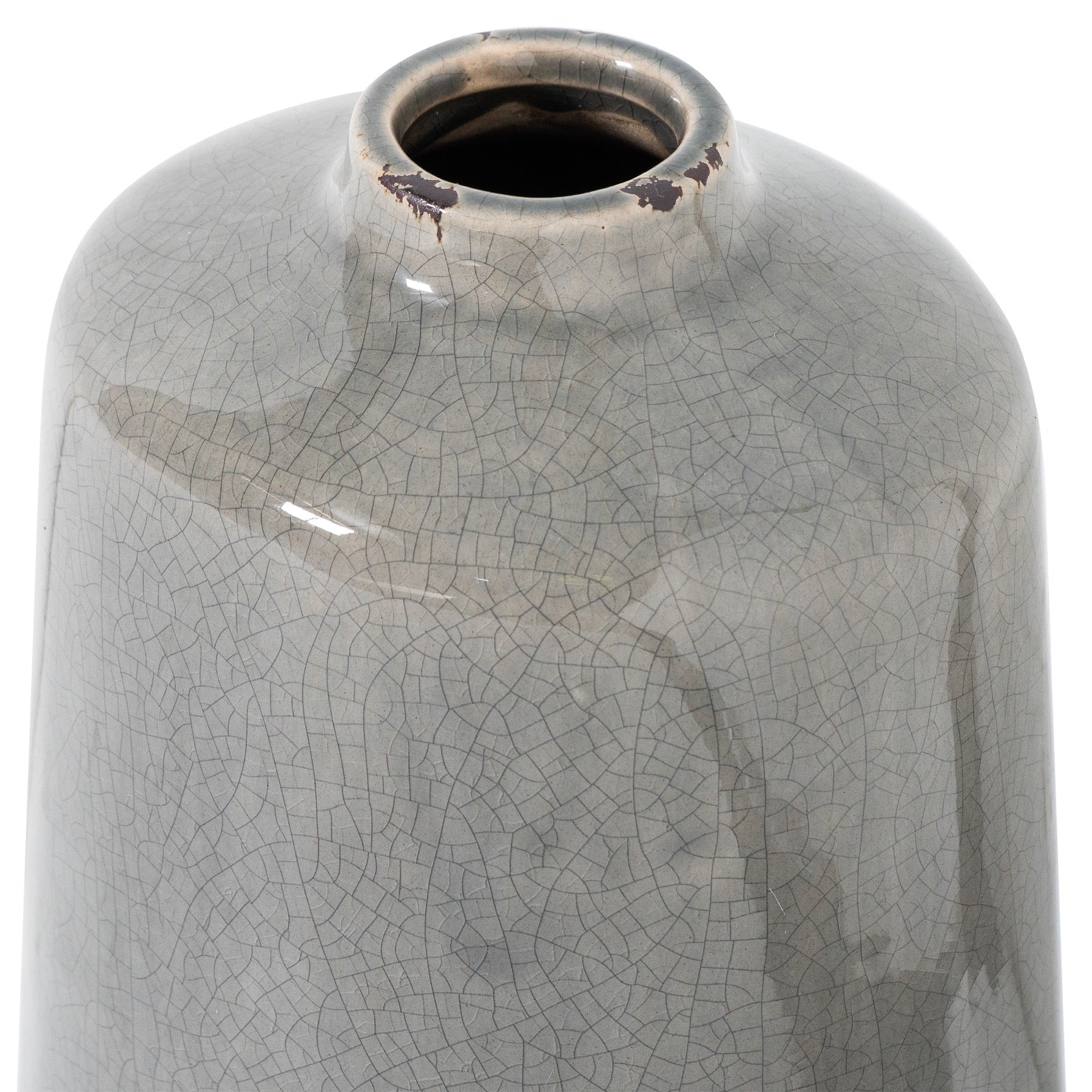 Kajaani Grey Glazed Liv Vase - Skandi London