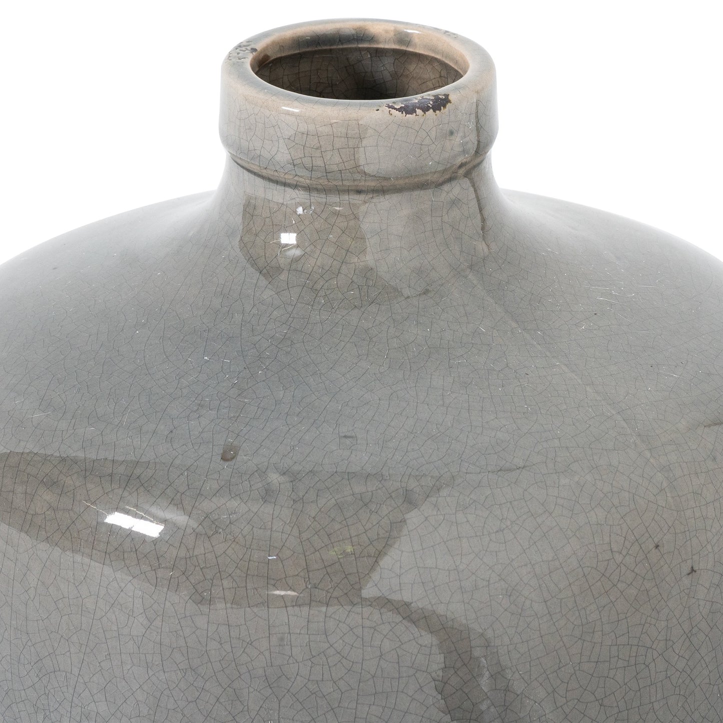 Kajaani Grey Glazed Chive Vase - Skandi London