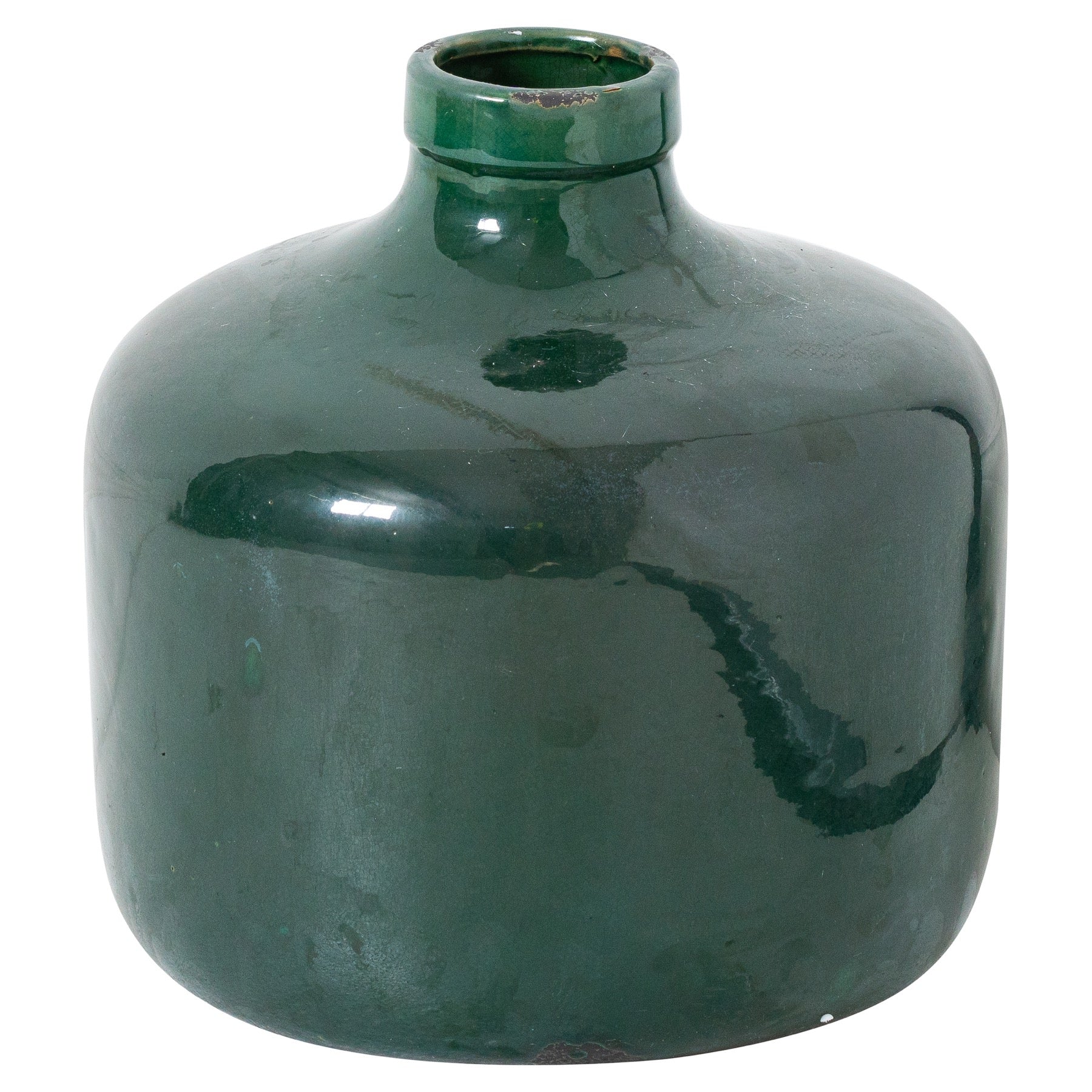 Kajaani Emerald Glazed Chive Vase - Skandi London