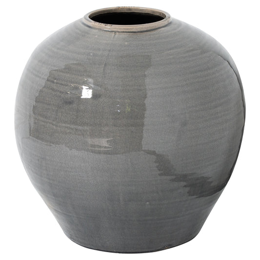 Kajaani Grey Glazed Regola Vase - Skandi London