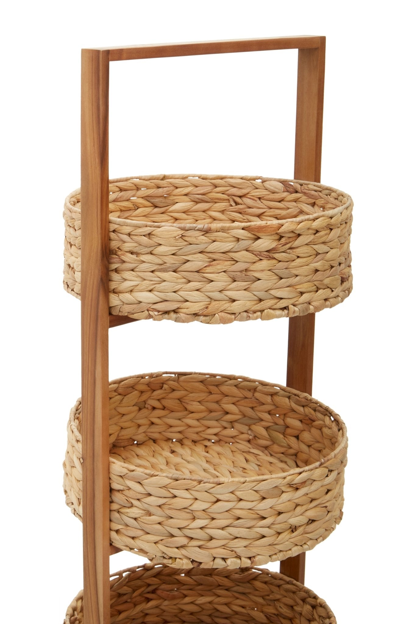 Anneli 3 Tier Water Hyacinth Shelf Unit. - Skandi London