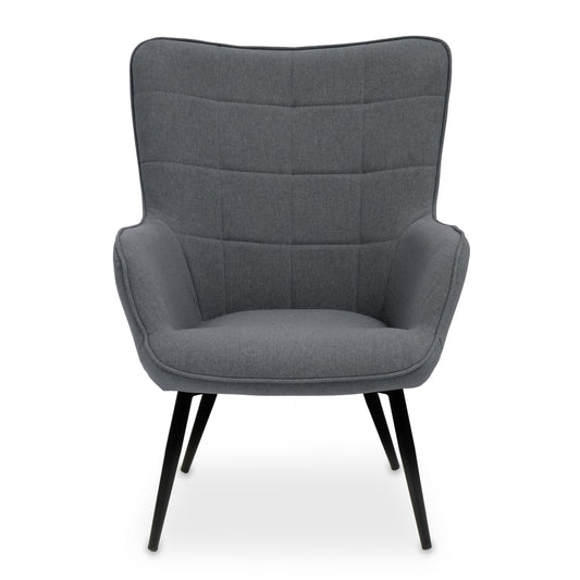 Pelle Grey Fabric Armchair - Skandi London