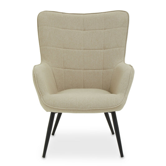 Pelle Natural Fabric Armchair - Skandi London