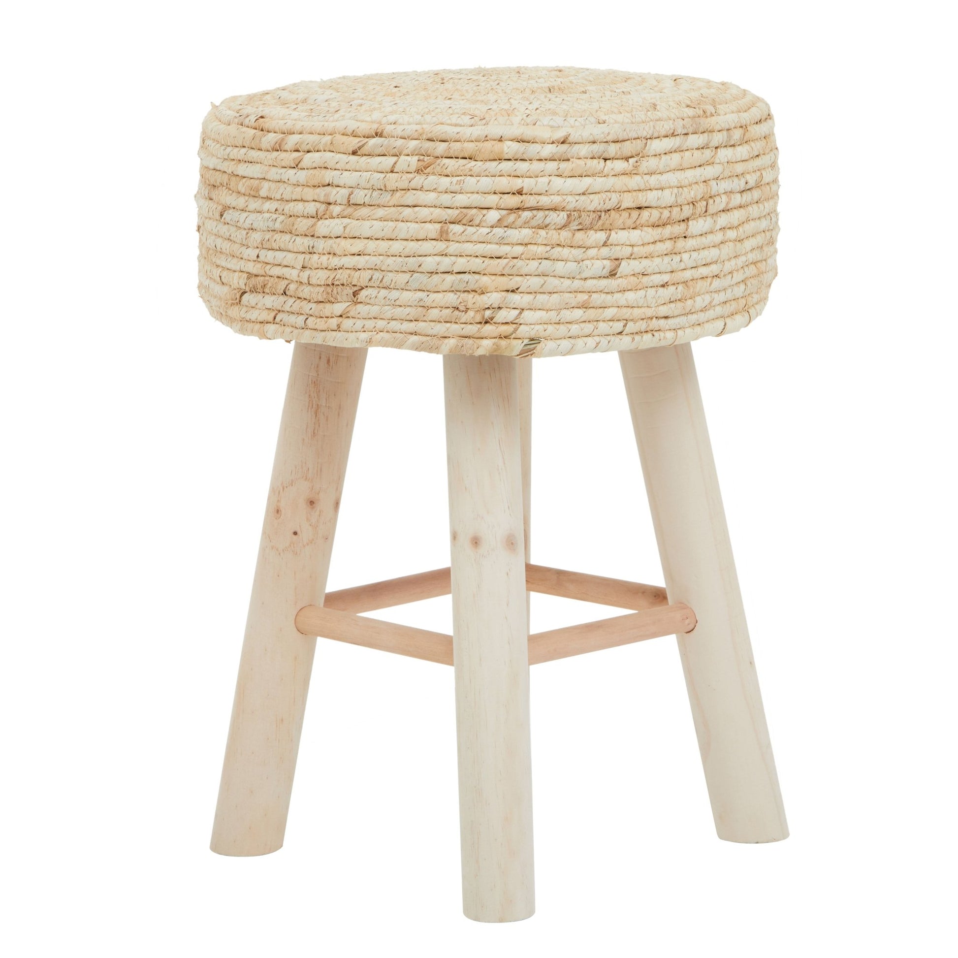 Ingmar Natural Corn Rope Stool - Skandi London
