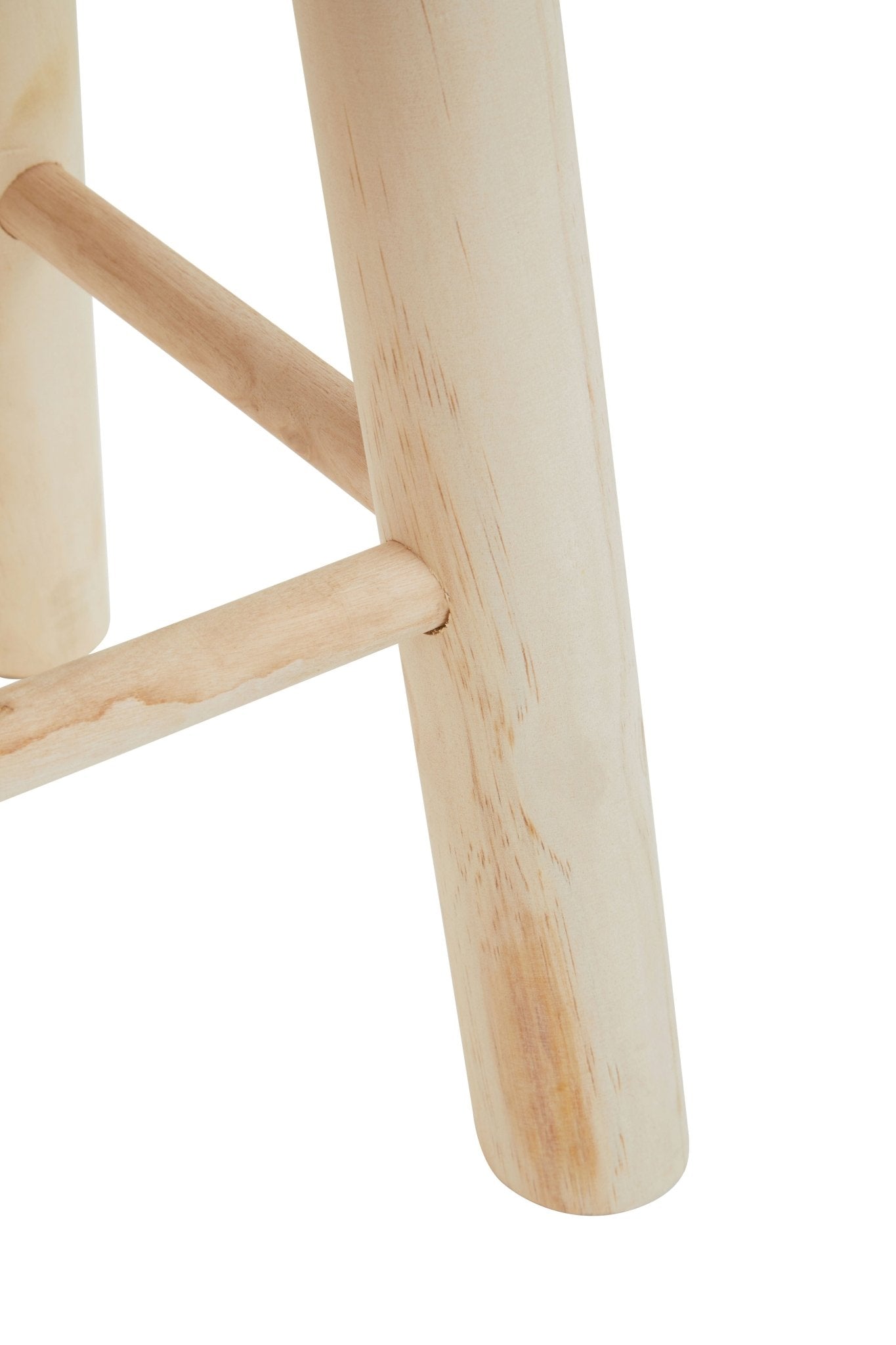 Ingmar White Cotton Rope Stool - Skandi London