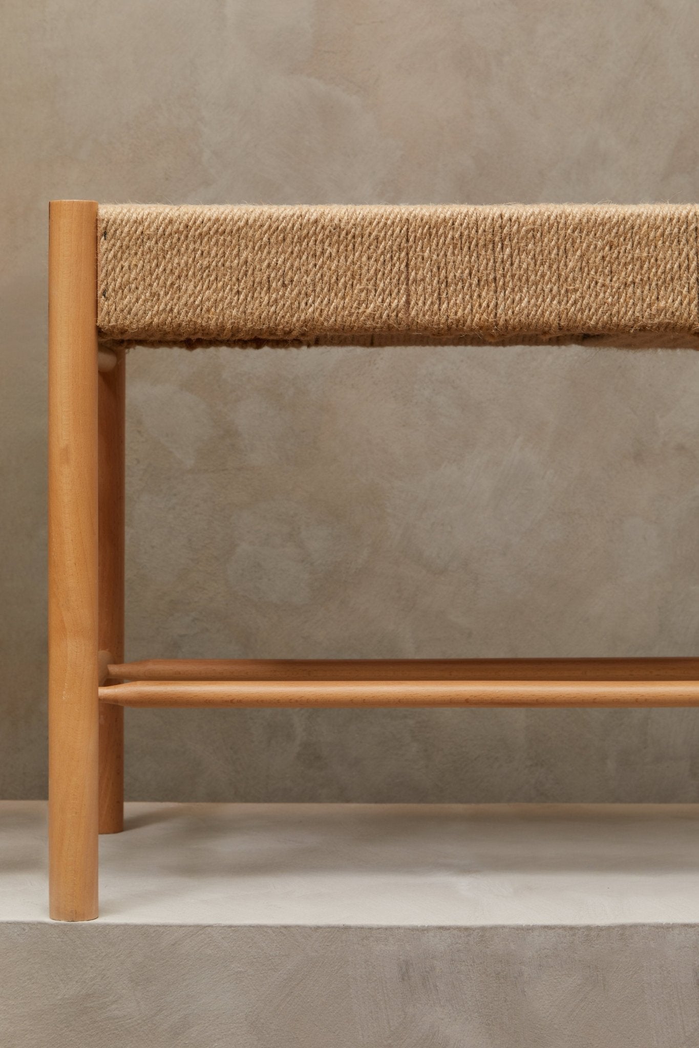 Axl Natural Wood Bench - Skandi London