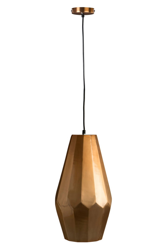 Pelle Aluminium Copper Finish Large Pendant Light - Skandi London