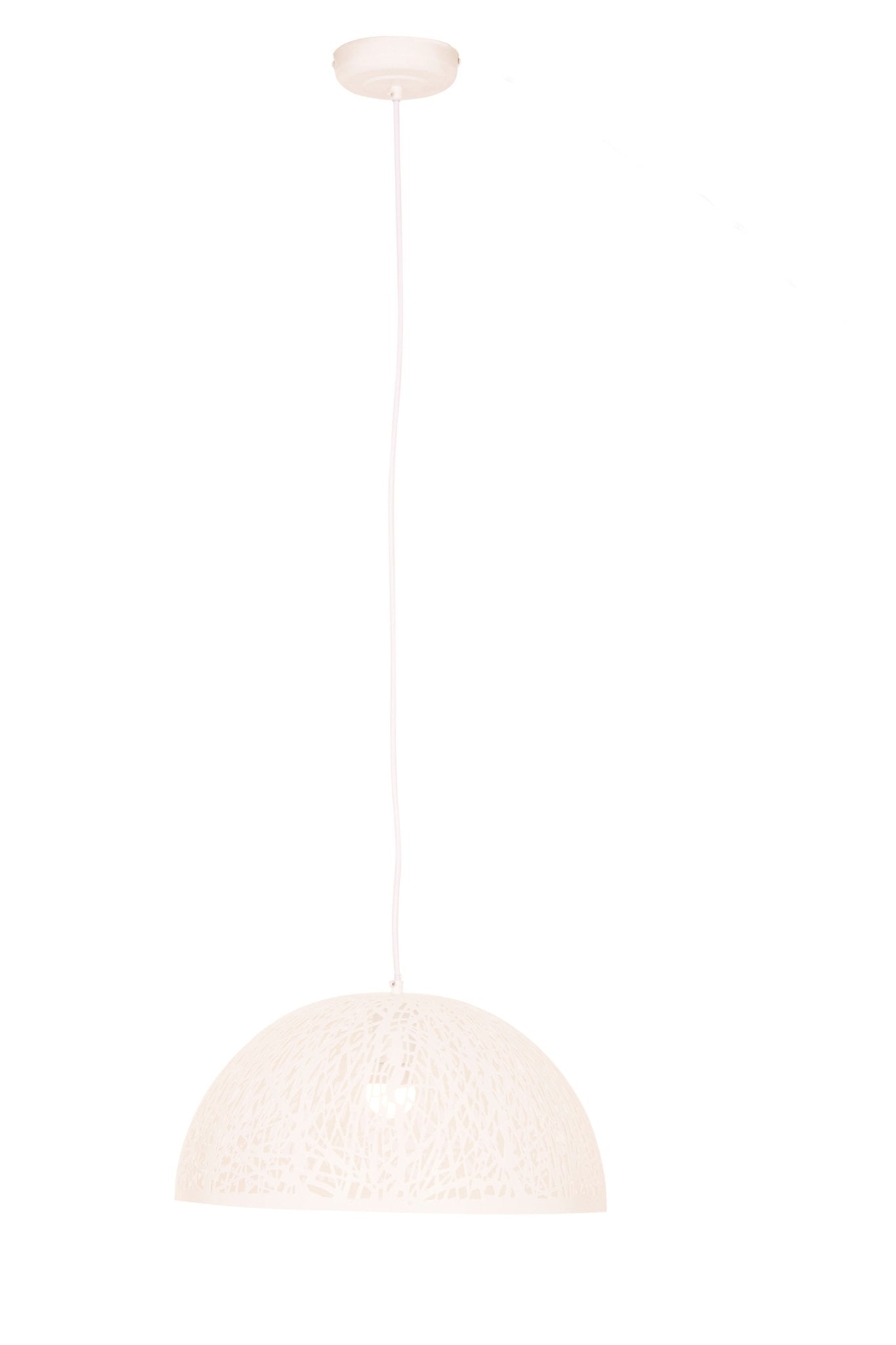 Inga Large White Pendant Light - Skandi London