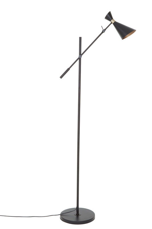Isak Black And Gold Floor Lamp - Skandi London