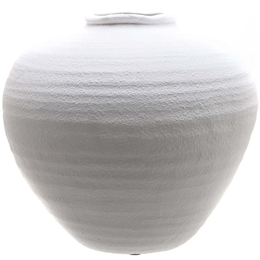 Kvinesdal Matt White Ceramic Vase - Skandi London